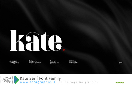 فونت انگلیسی - Kate Serif Font Family